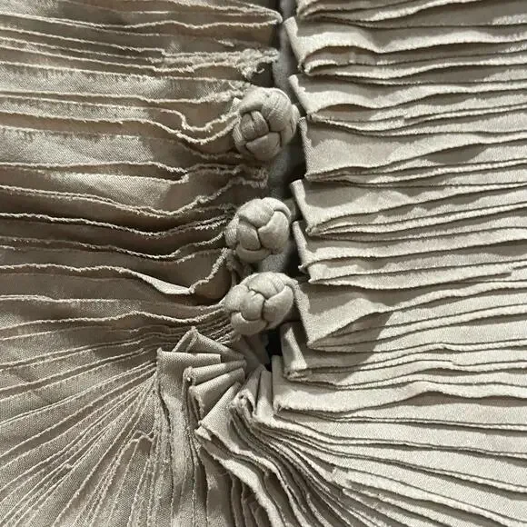 NEW BCBGMaxAzria‎ Pleated Front Panel Dress in Mocha Size Large - Picture 11 of 11